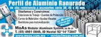 Perfil de aluminio ranurado MOAS